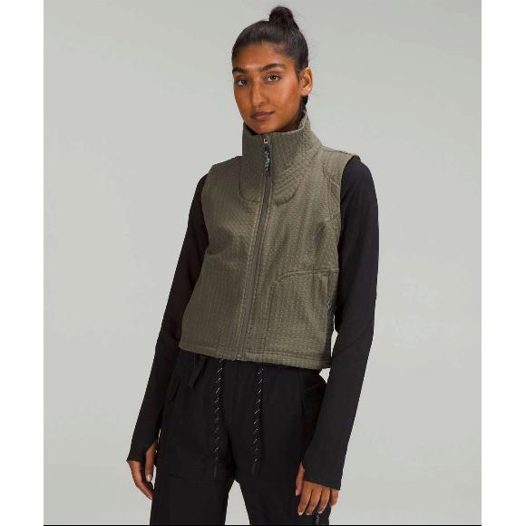 lululemon athletica Jackets & Blazers - NWT Lululemon Water-Repellent Fleece Hiking Vest Carob Brown Size 8